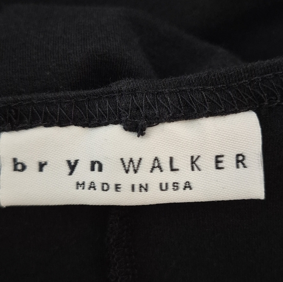 Bryn Walker Black Bamboo/Organic Cotton Scoop Neck Long Sleeve Maxi Dress - Sz S - Picture 6 of 9